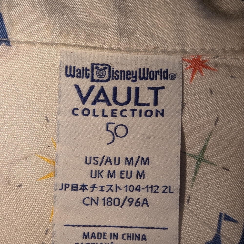 Disney Vault 50 Collection Mickey Mouse and Friends Button Up - Picture 3 of 6